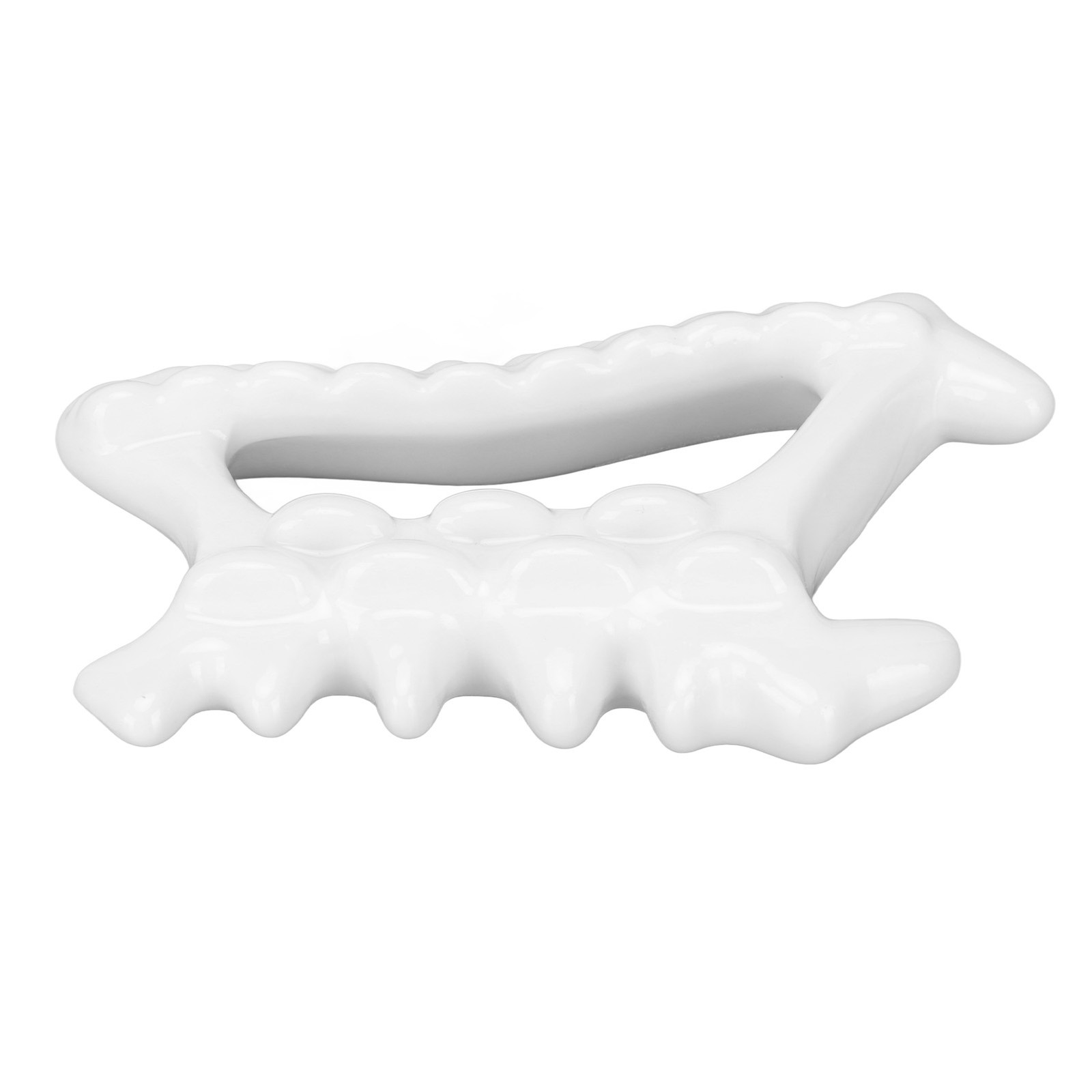 Detox Ceramic Gua Sha Massage Tool For Cellulite Elimination On Shoulders New