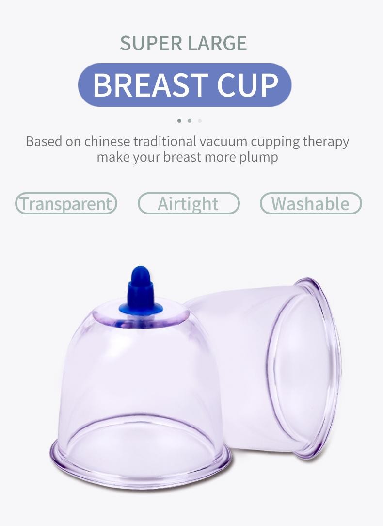 Big Size Plastic Vacuum Cupping Cups Suction Cups Jar Vacuum Massager Jars Plast