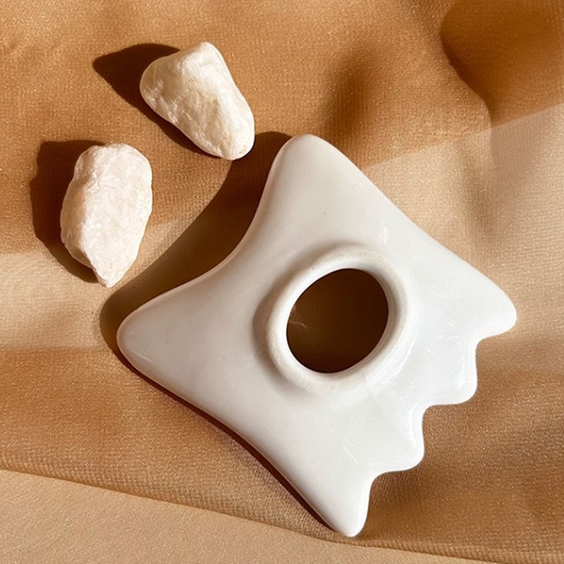 Ceramic Facial Scraping Tool Ceramic Gua Sha Board Anti Aging Facial Skin Care