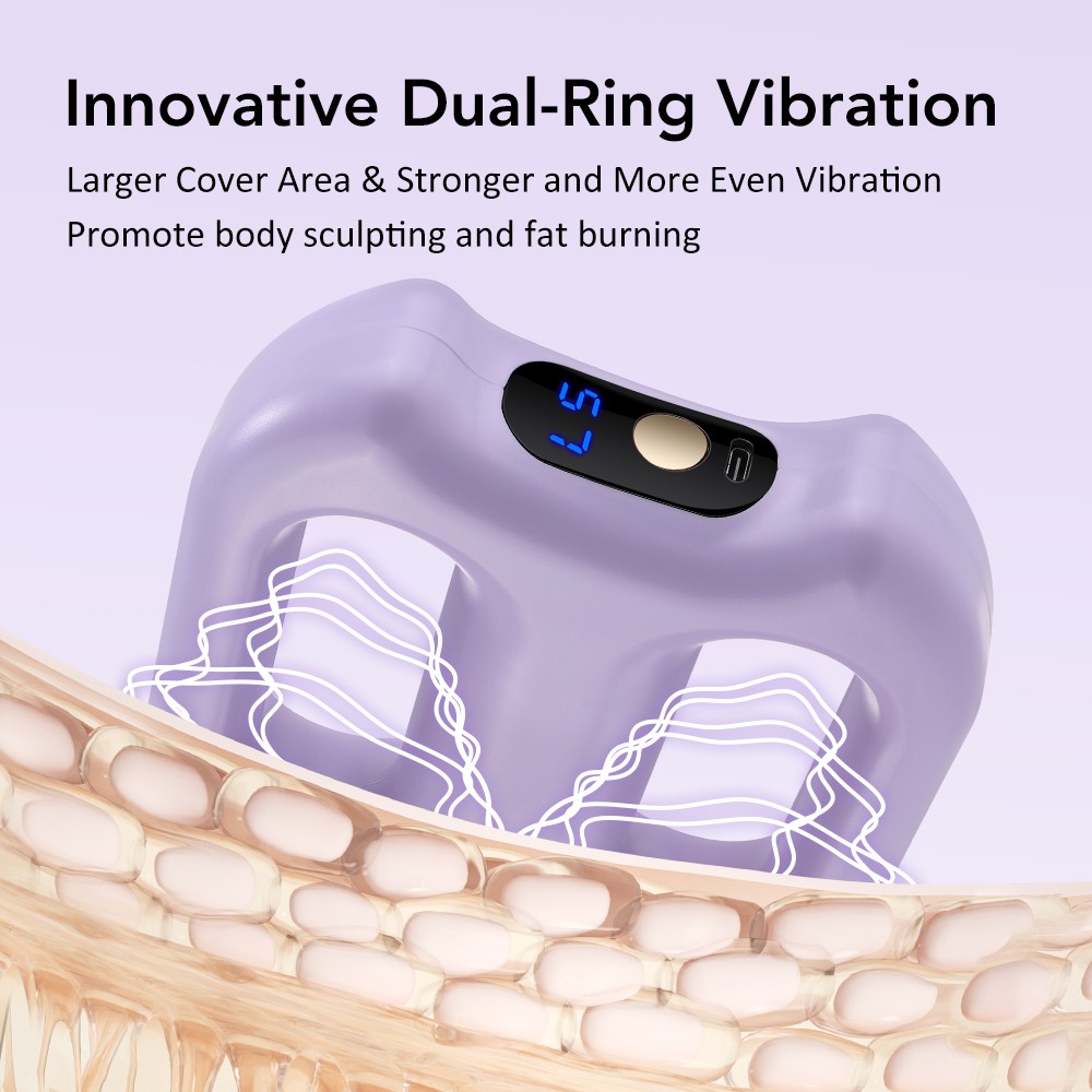 Handheld Fascial Massage Ring Deep Tissue Slimming Belt Vibration Body Shaping