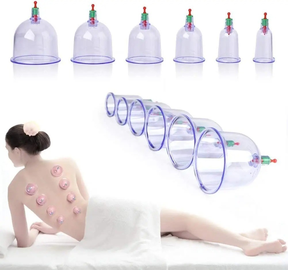 Vacuum Cupping Therapy Set Anti Cellulite Massage Suction Cups No Pain 12Pcs
