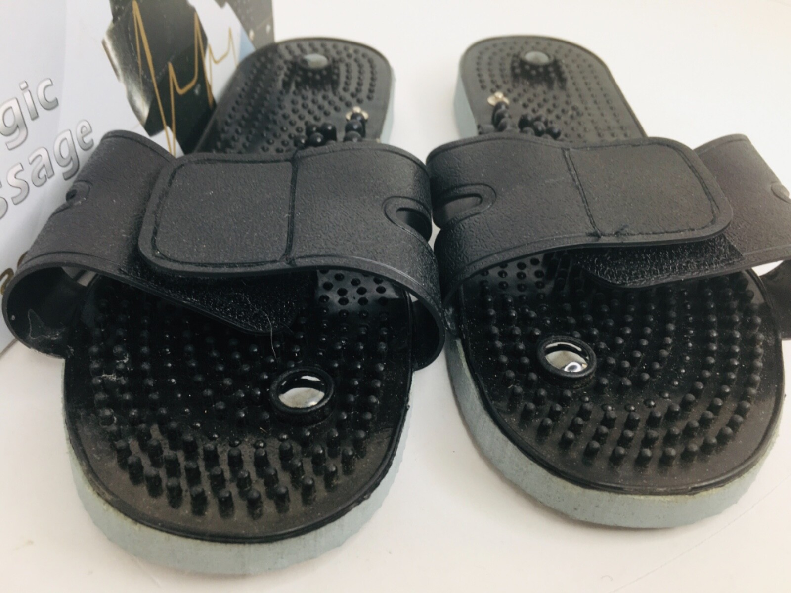 Therapulse Magic Massage Womens Massage Slippers SZ M-L NEW IN BOX