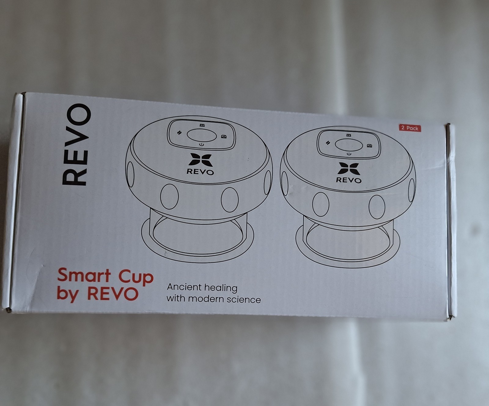REVO Smart Cupping Therapy Massager Set 4-in-1 Electric Cups (2-Pack) – Open Box