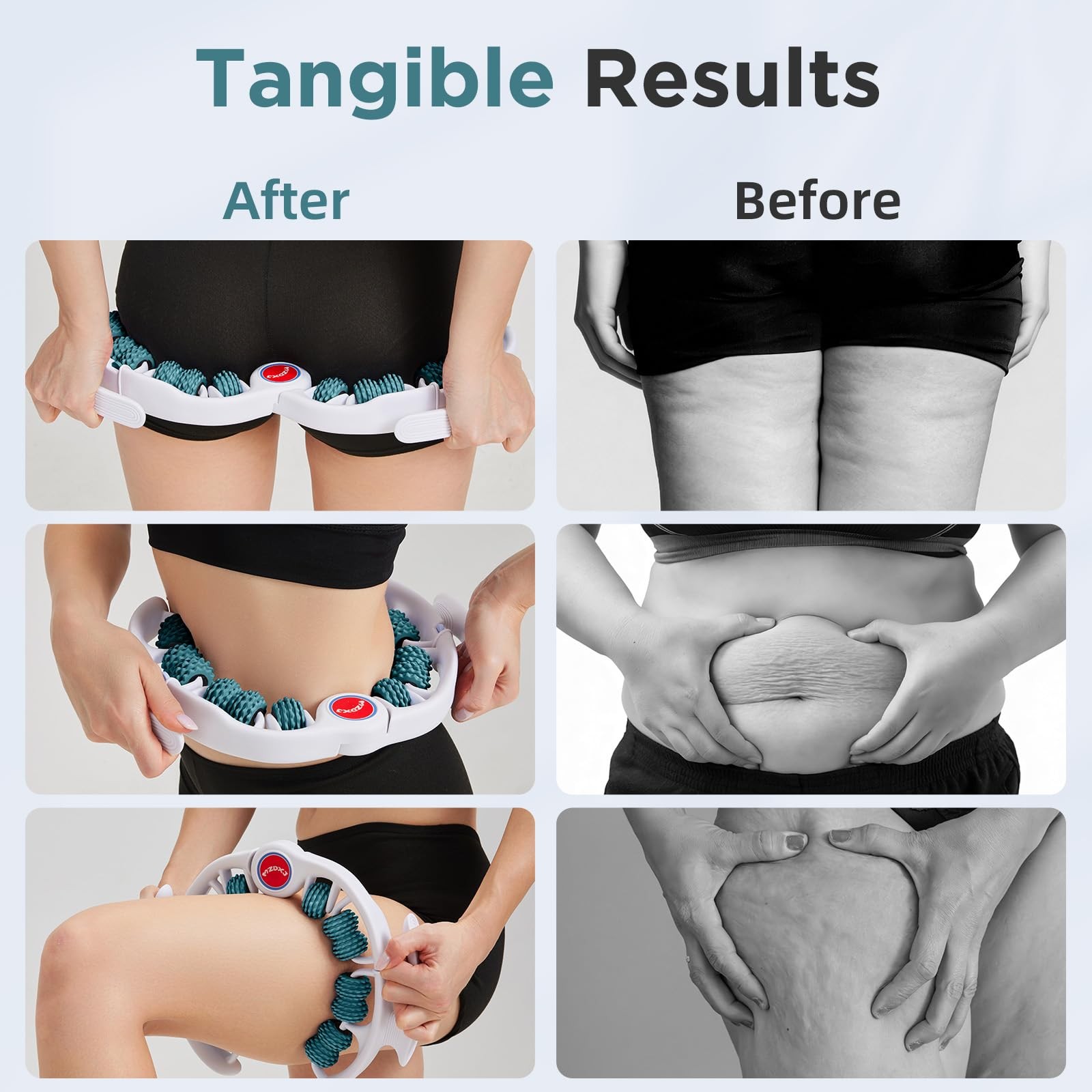 Cellulite Massage Roller Lymphatic Draining Tool for Legs Thighs
