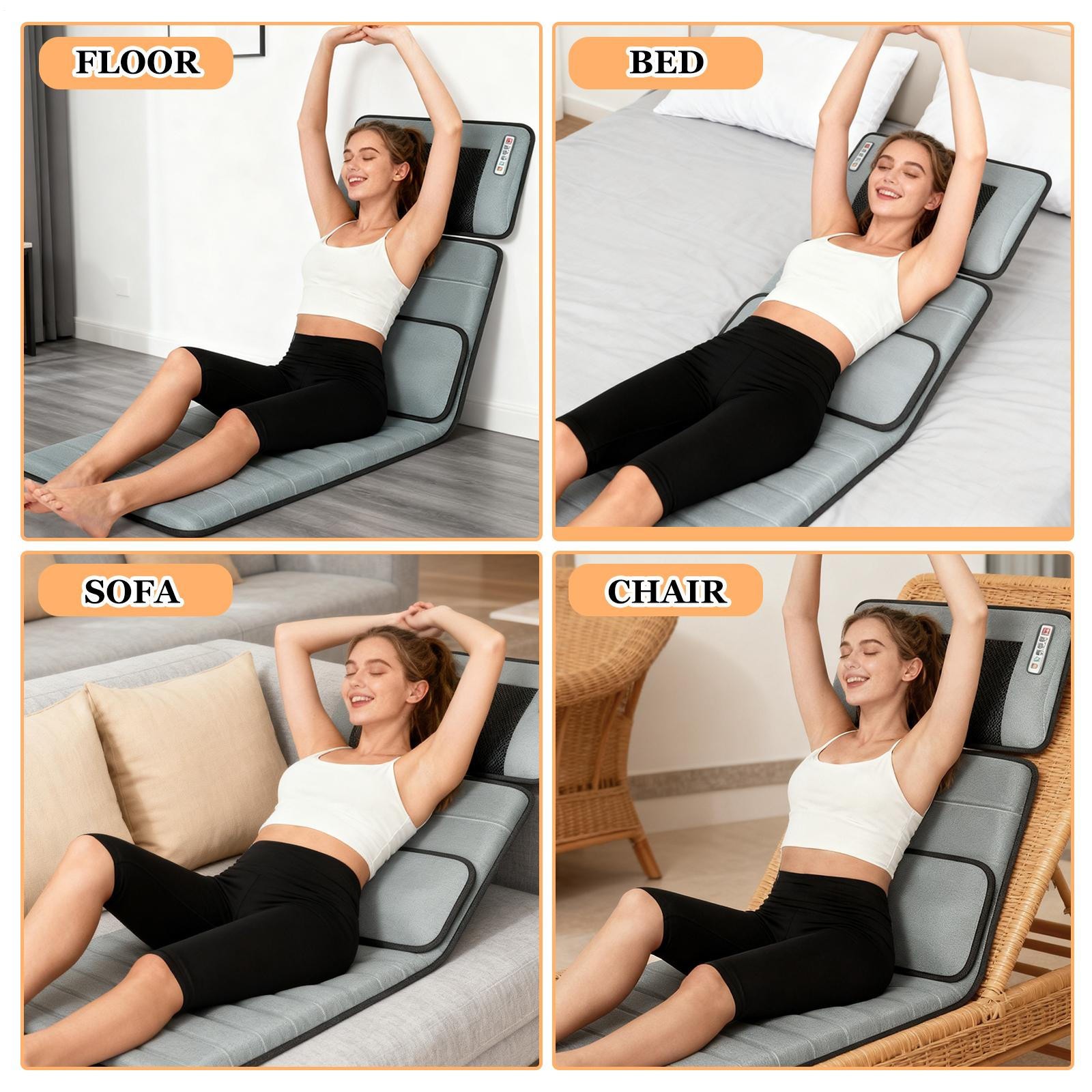Massage Pad Full Body Bed Massager for Whole Body Relaxation Bed Massager