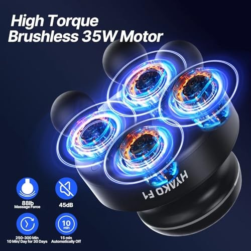 4 Head Deep Tissue Massager HYAKO F1 Orbital Body Tool