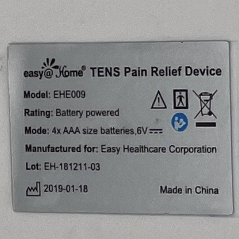Easy Home Tens Pain Relief Device Remote ONLY EHE009