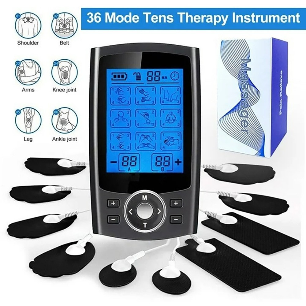 36 Modes Tens Unit Muscle Stimulator Machine EMS Pulse Massager for Pain Relief