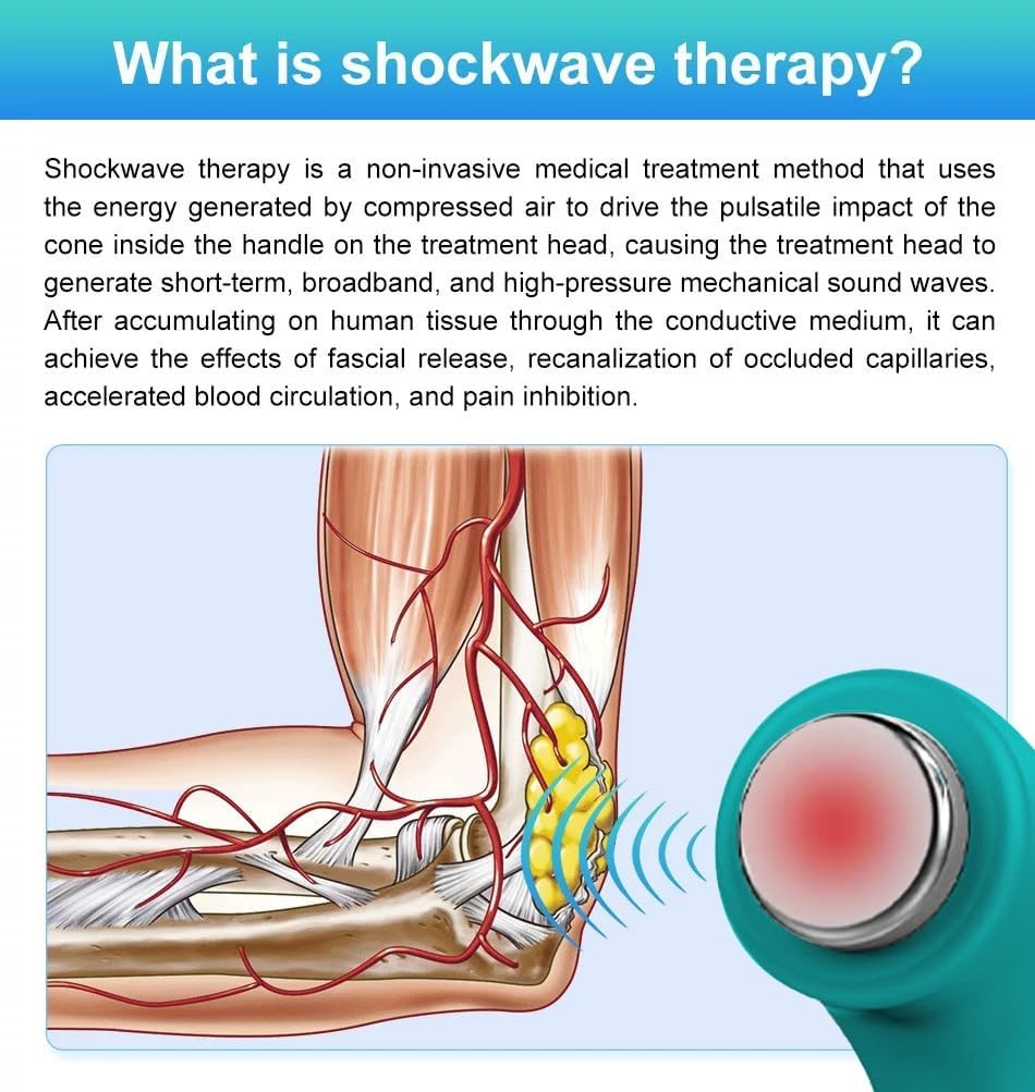 Portable Silent Shockwave Therapy Machine, Effective Electromagnetic