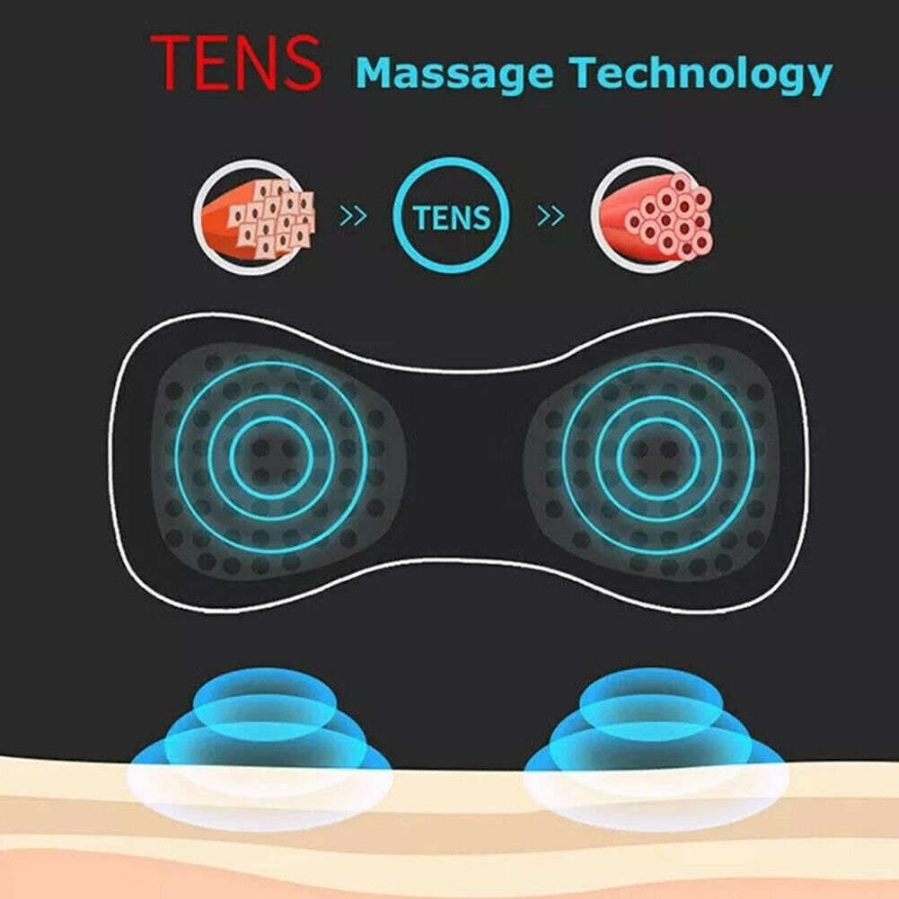 Portable EMS Mini Electric Neck Back Massager Cervical Massage Patch Stimulator