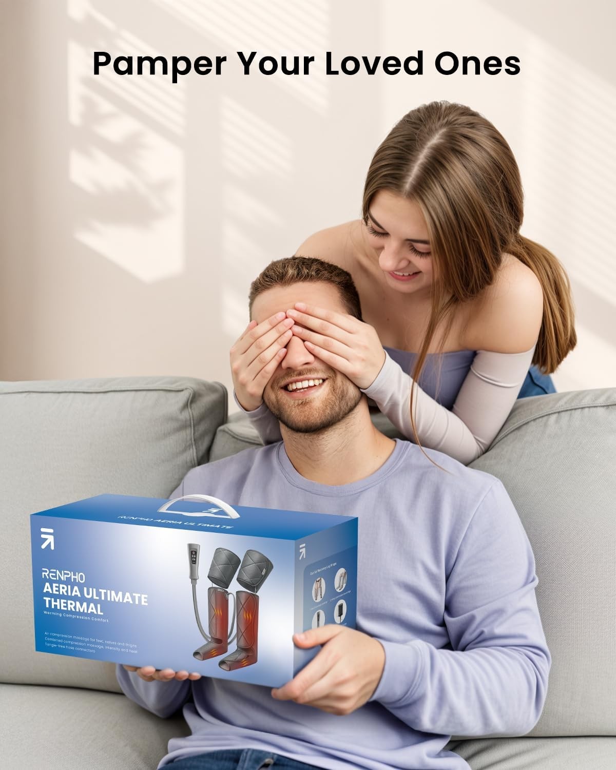 RENPHO Leg Massager FSA HSA Eligible, Compression Boots for Pain Relief Recovery