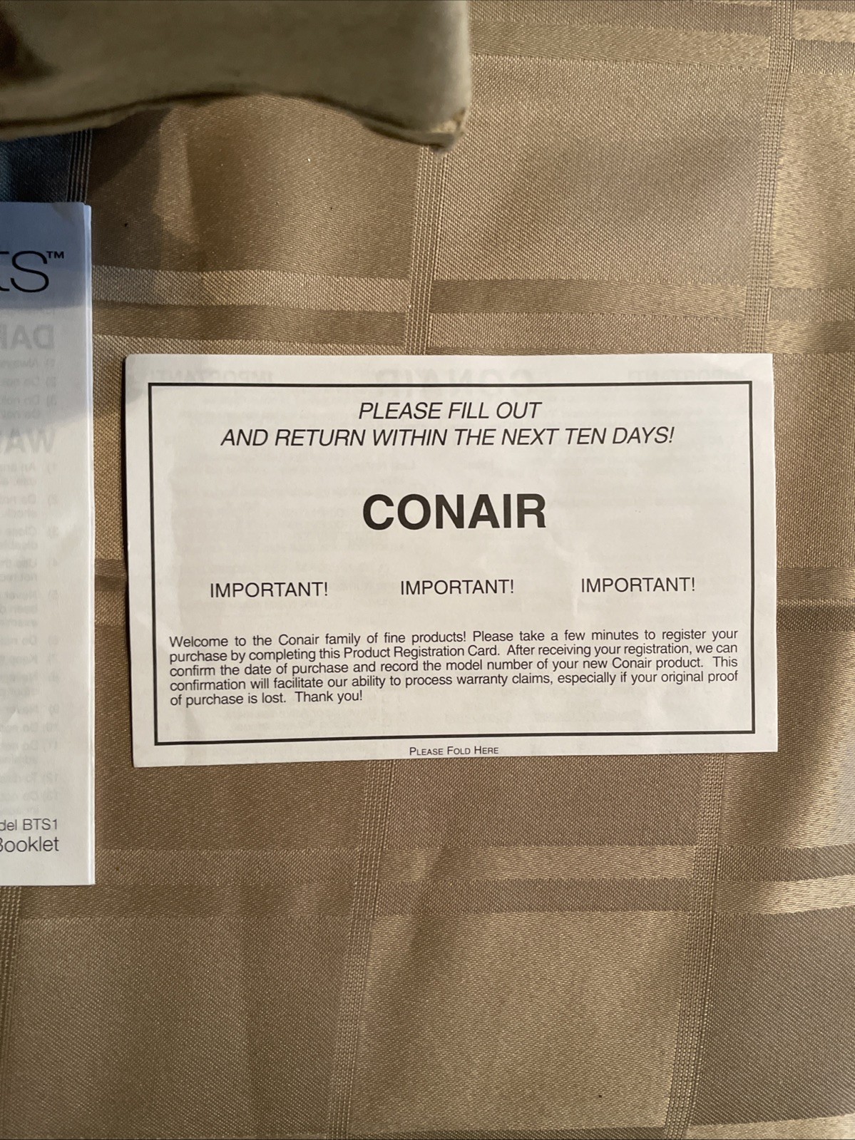 CONAIR Body Benefits Water Jet Bath Spa Dual Jet BTS1D New!