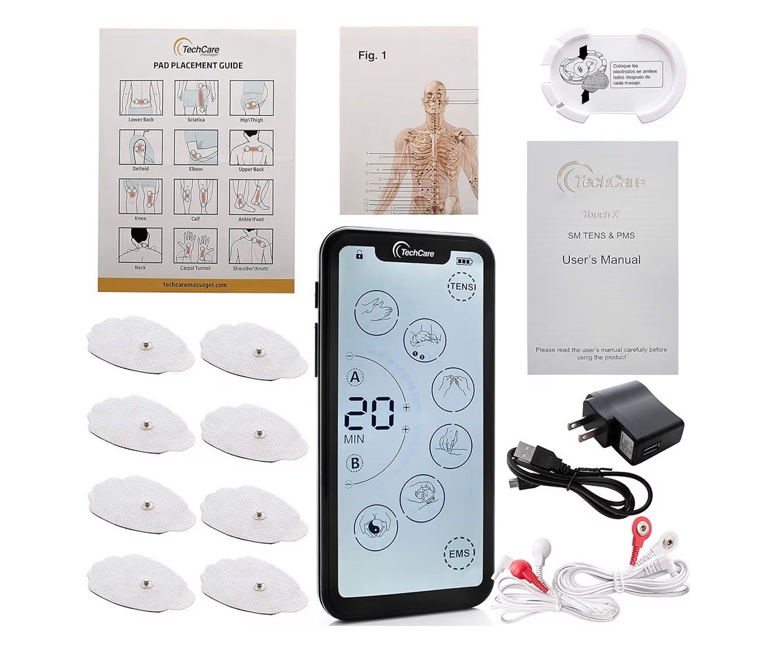 TENS Unit Muscle Stimulator – 24 Massage Modes, Touchscreen EMS Device