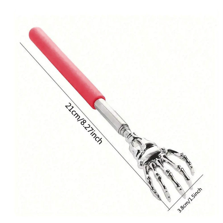 1pc Telescopic Back Scratcher Stainless Steel Extendable Massager – NEW
