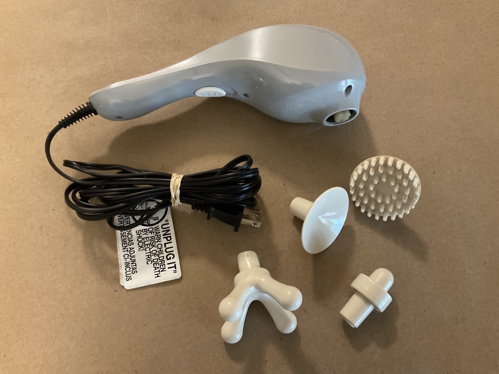 Wahl 4120 Body Gray 2 Speed Massager Handheld Clean & Sanitized, Video