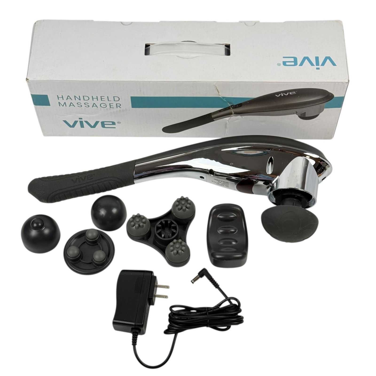 Vive Handheld Deep Tissue Percussion Massaging Wand Rechargeable