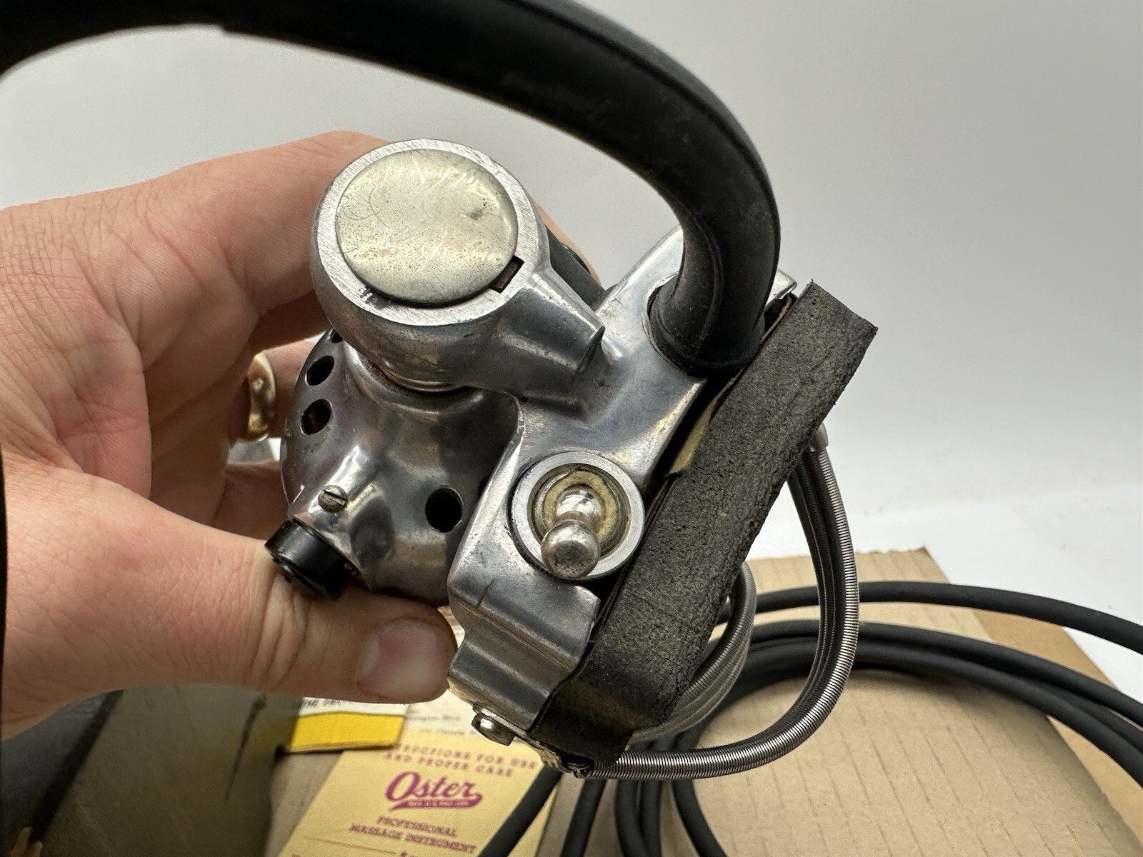 Vintage Oster Scientific Vibrating Massager Model M1 Chrome With Box WORKS