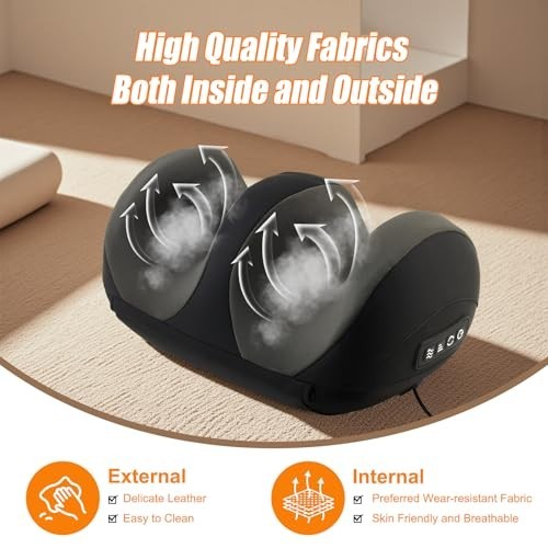 Shiatsu Foot Massager with Heat & Rollers – Electric Calf & Ankle Relief Machine