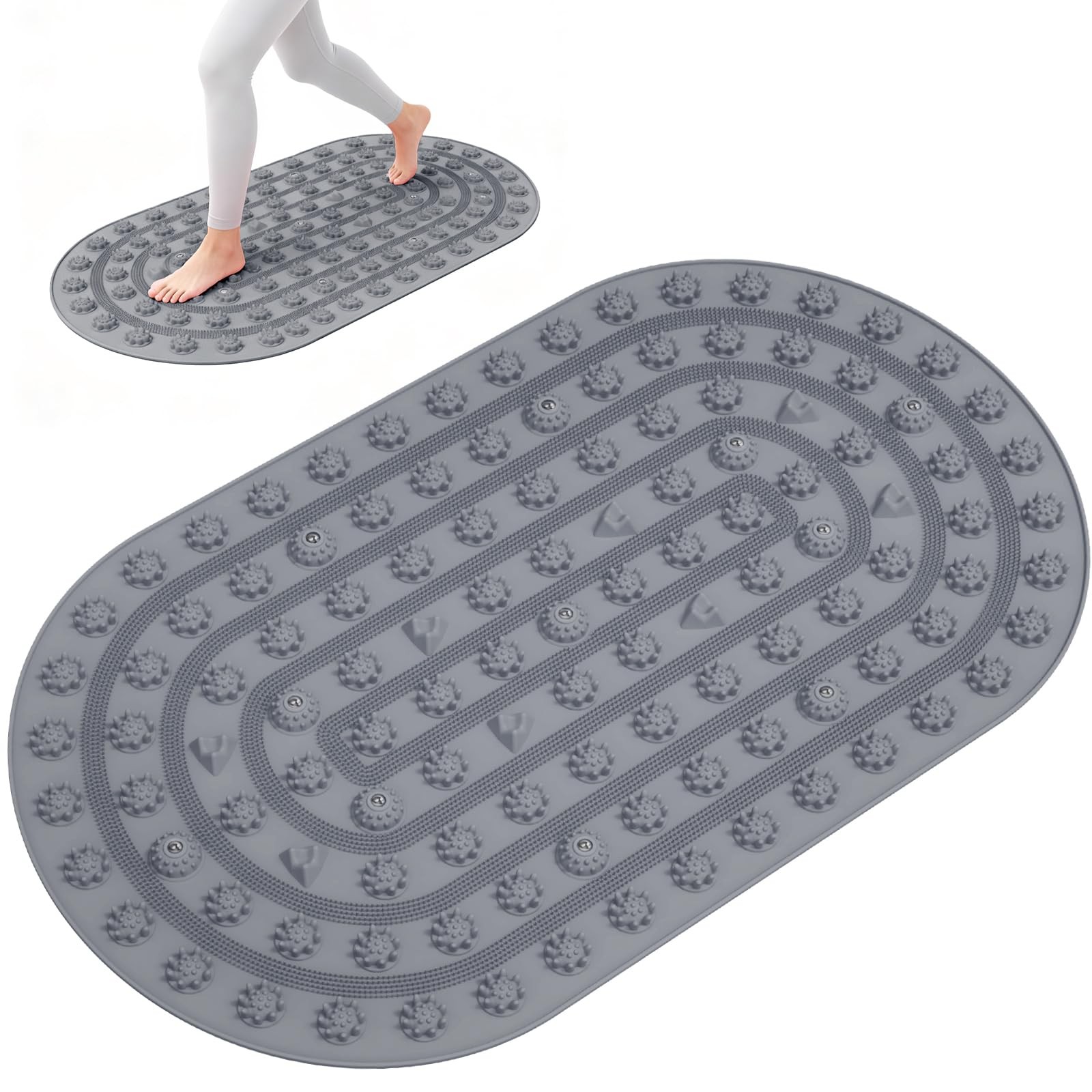Foot Massage Mat Acupressure Board Large 30*17.7 In, Vynusio Silicone Reflexo…