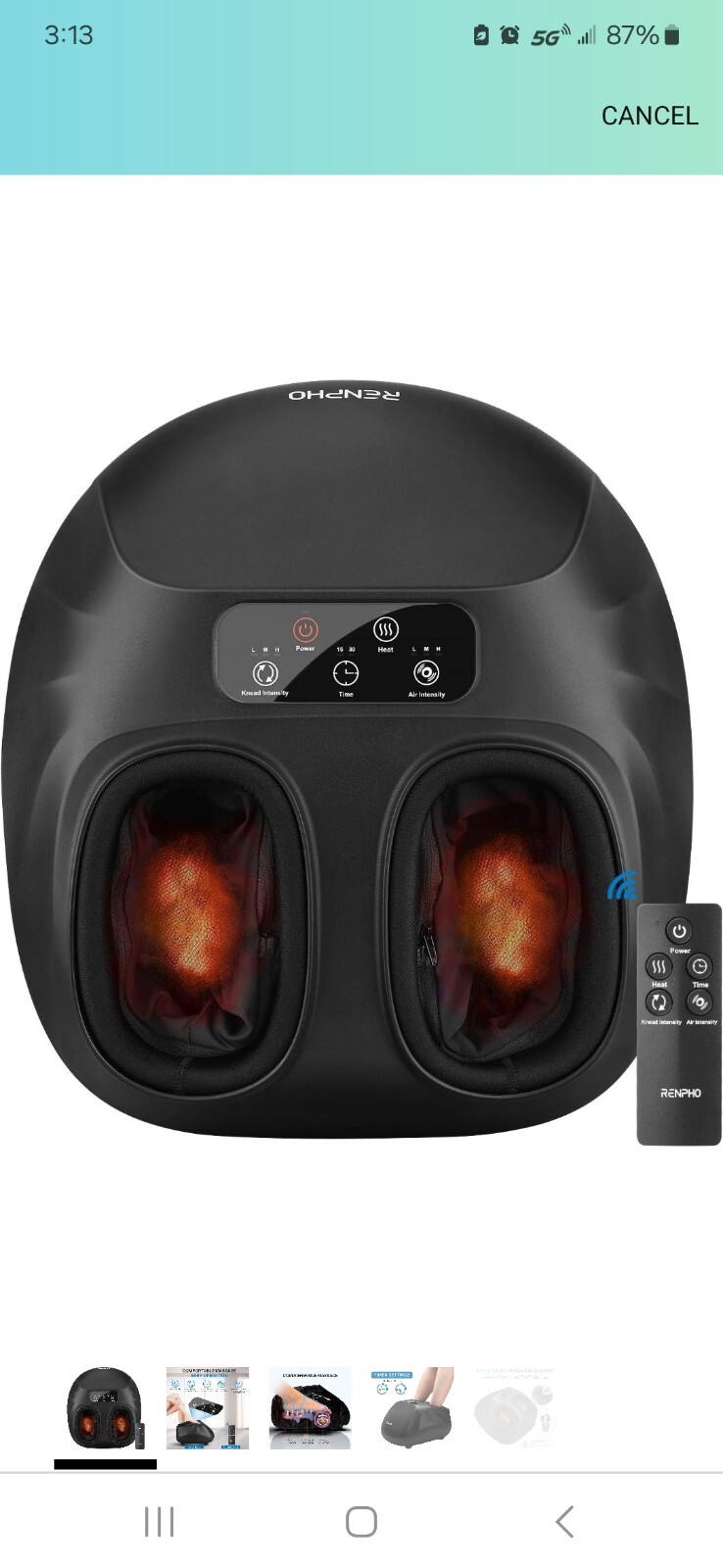 RENPHO RF-FM059 Foot Massage Machine