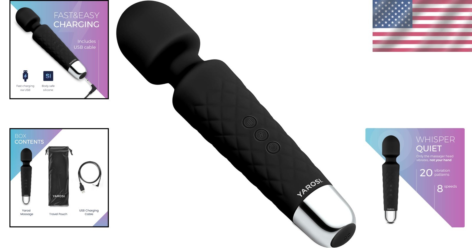 Ultimate Travel Massage Device – Black Silicone, Deep Tissue Relief, Easy Clean