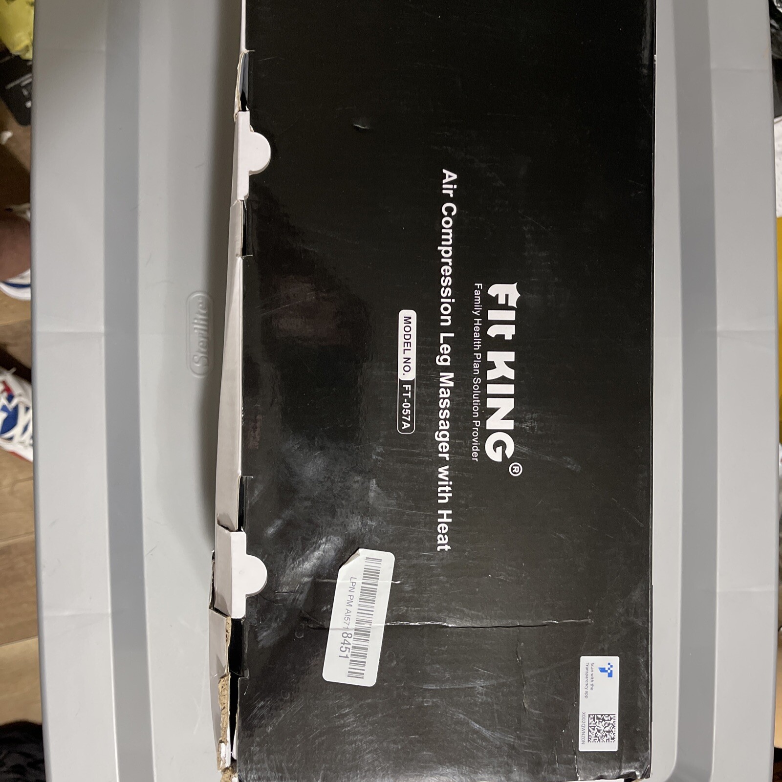 Fit King FT-011A Black Better Performance Air Compression Leg Massager With Heat