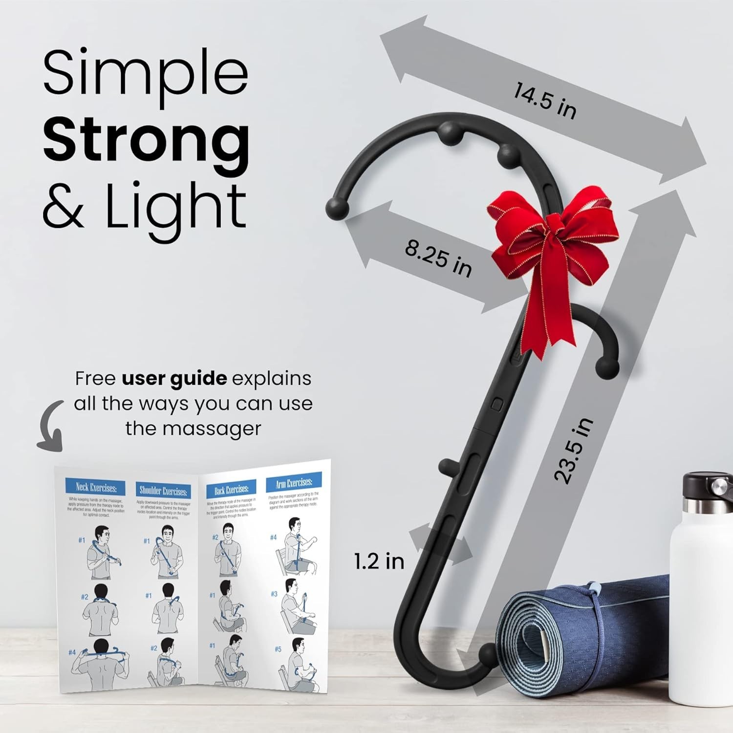 Compact & Lightweight Handheld Massager for Deep Tissue Pain Relief – Gift Idea