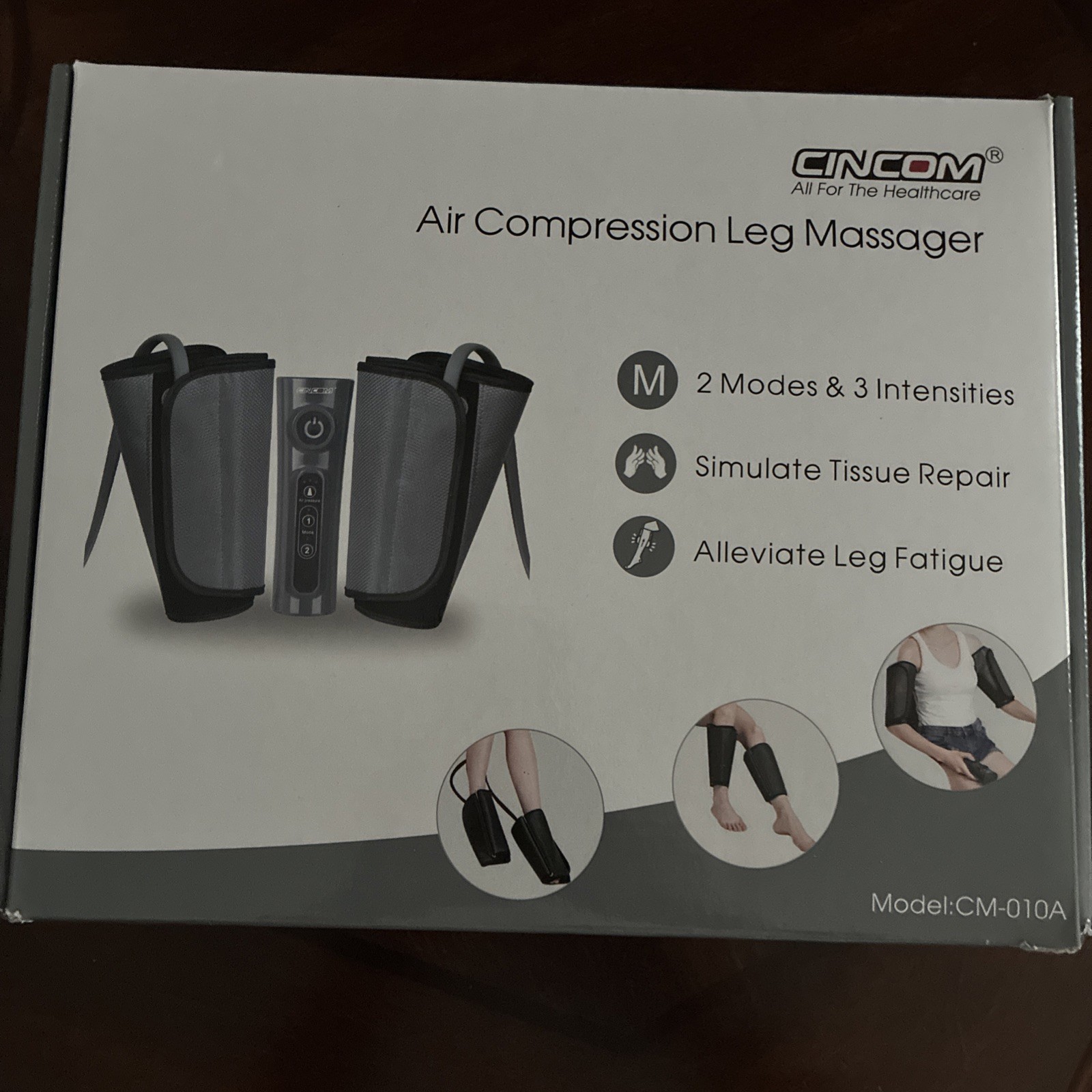 Cincom air compression leg massager cm-010a – 2 Modes & 3 intensities Pre Owned