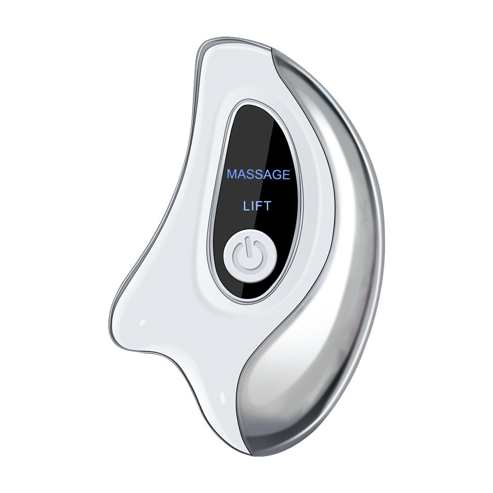 Red Blue Light Gua Sha Facial Tool Heated Vibration Face Neck Lifting Massager