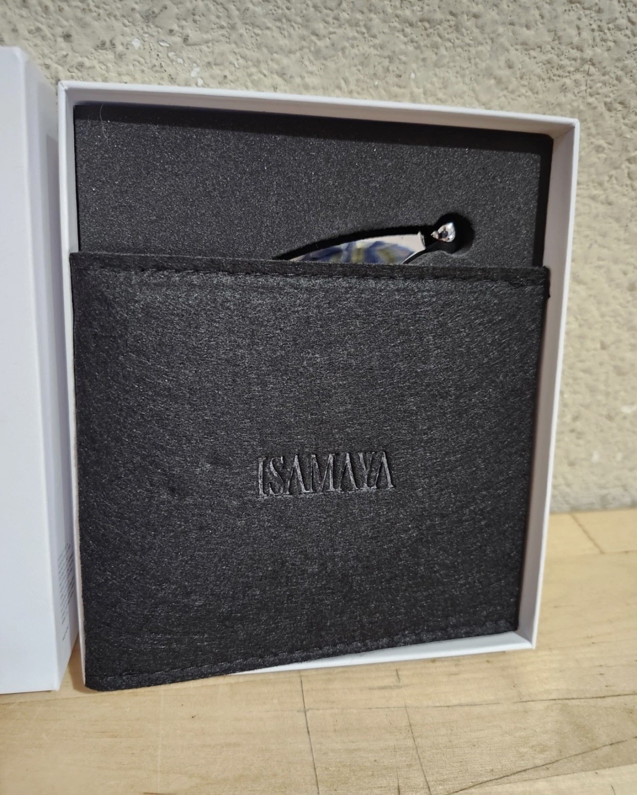 NEW ISAMAYA SCULPT 01 METAL GUA SHA Sculpting Tool Vogue Advent Luxury NWB