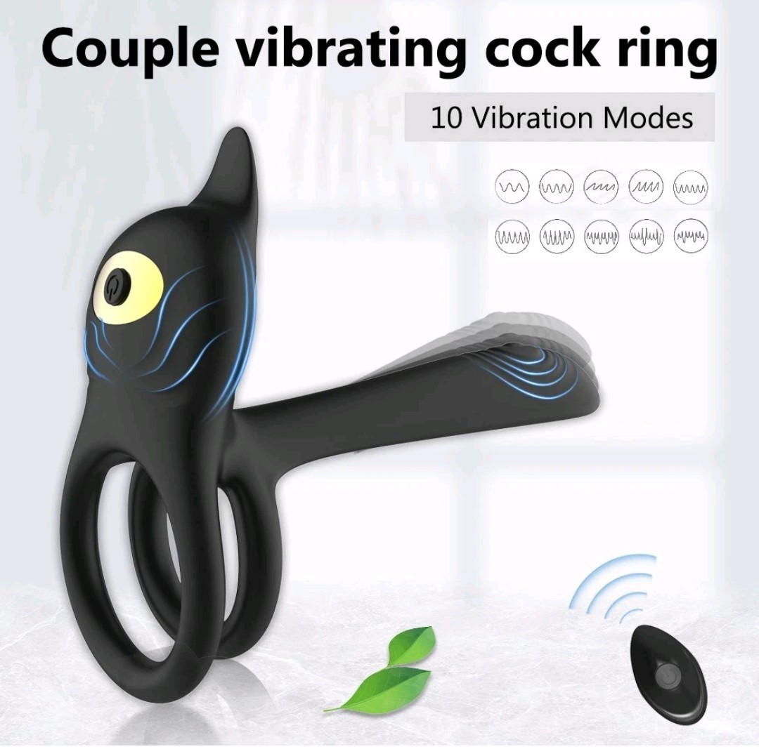 Couple Dual Band Vibrating w/ Remote & Shaft Sleeve Silicone ABS New Sealed