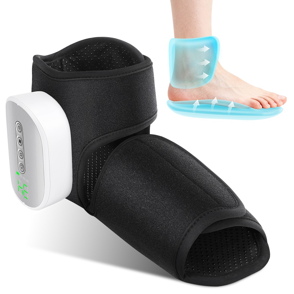 Foot & Ankle Massager Air Compression 4 Heating Levels 3 Airbag Massage Modes