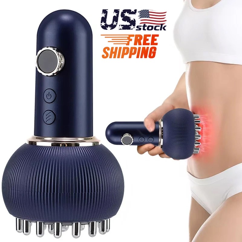 Electric Lymphatic Drainage Machine Meridian Massage Brush for Anti-Cellulite~
