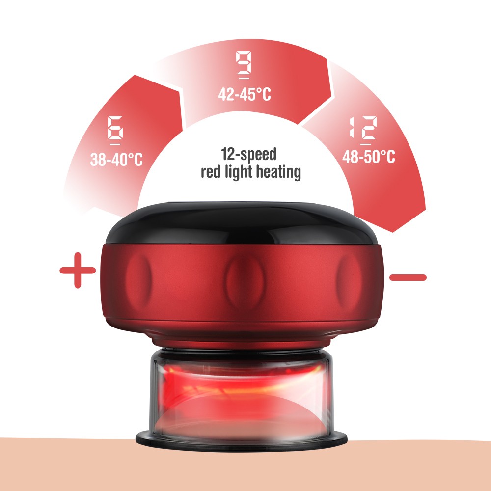 7 In 1 Electric Cupping Therapy Set w/Red Light Smart Cupping Gua Sha Massager