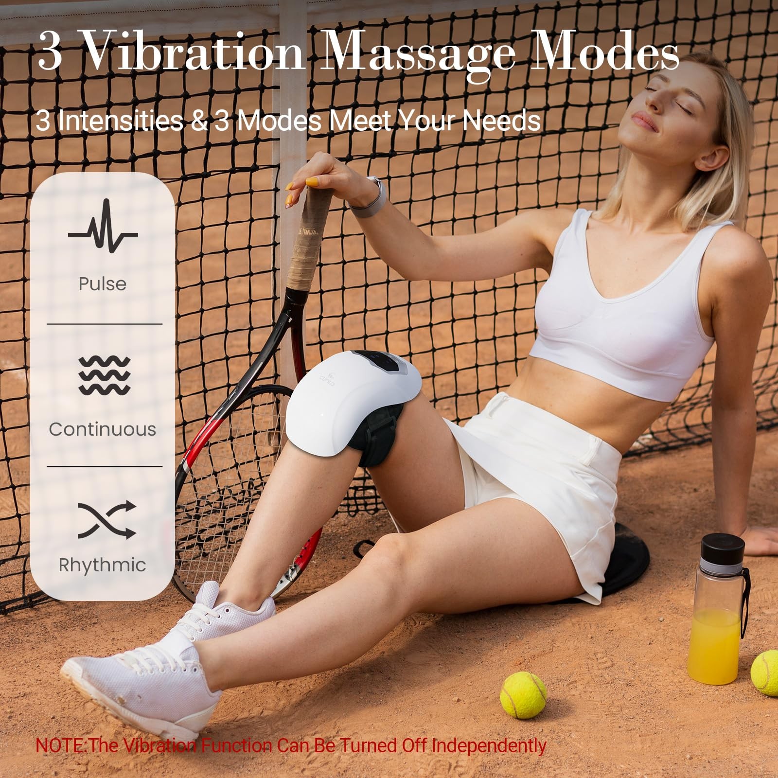 Knee Massager with Heat and Vibration – FSA Eligible HSA Approved – Portable …