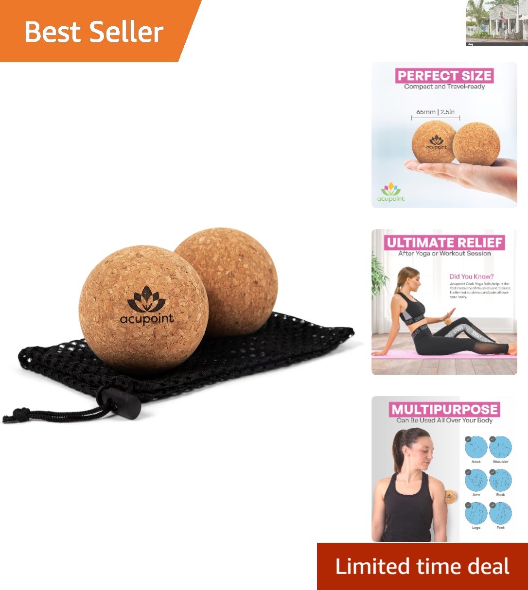 Professional Lacrosse Ball Set for Myofascial Release & Trigger Point Therapy