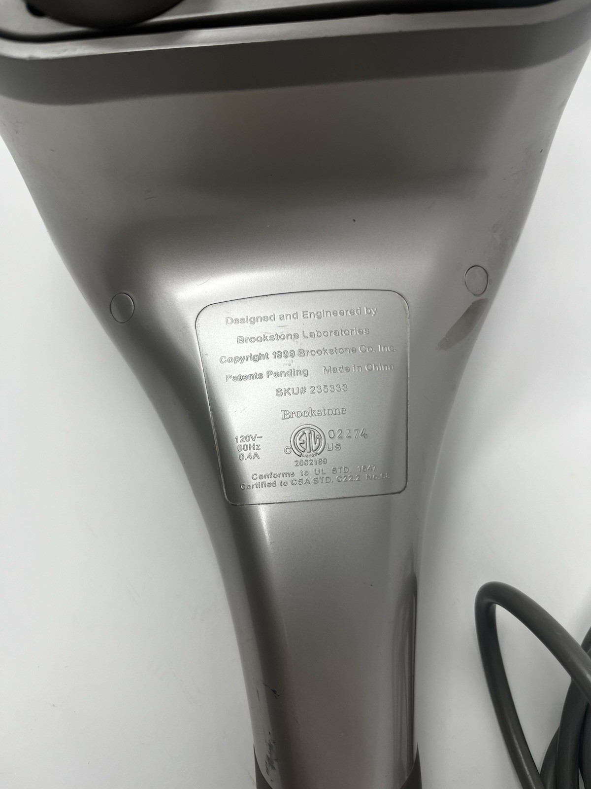 Brookstone 15 Speed Program Professional Percussion Massager 235333 – Tested!