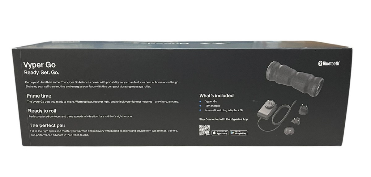 Hyperice Vyper Go – Foam Portable Vibrating Fitness Roller Black Brand New