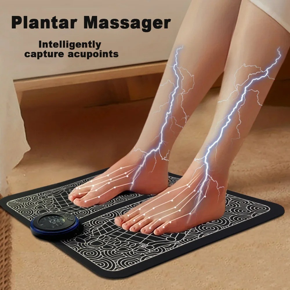 Electric USB Charging Foot Massage Mat Relaxes Foot Acupoint Massage Mat Improve