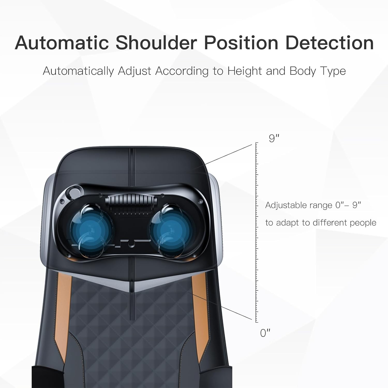 CLORIS Neck Back Massager with Heat 3D Shiatsu Compress