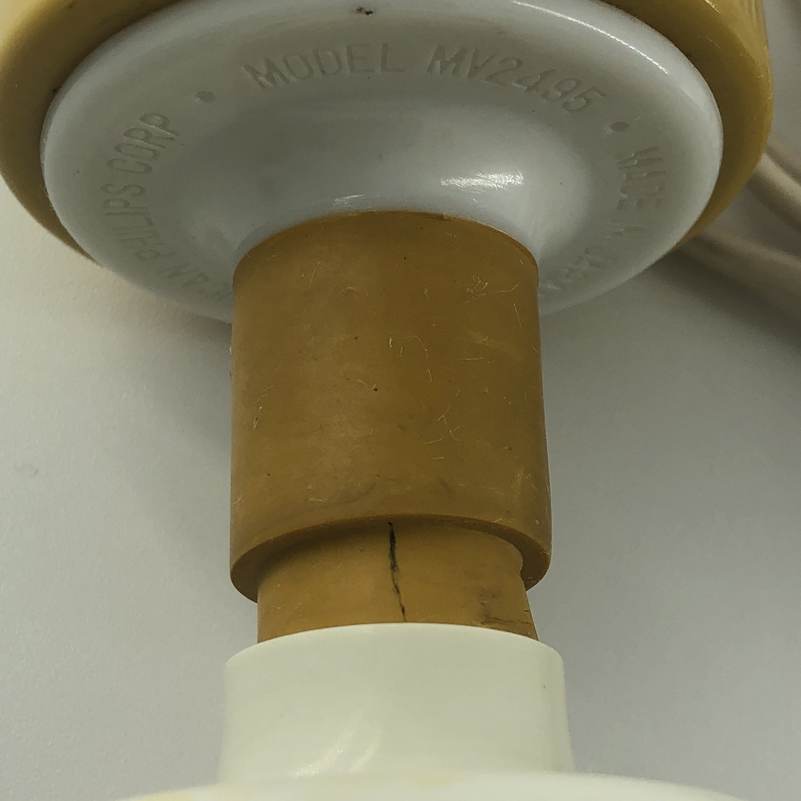 Vintage 1969 Working Norelco Electric Wand Massager MCM Yellow