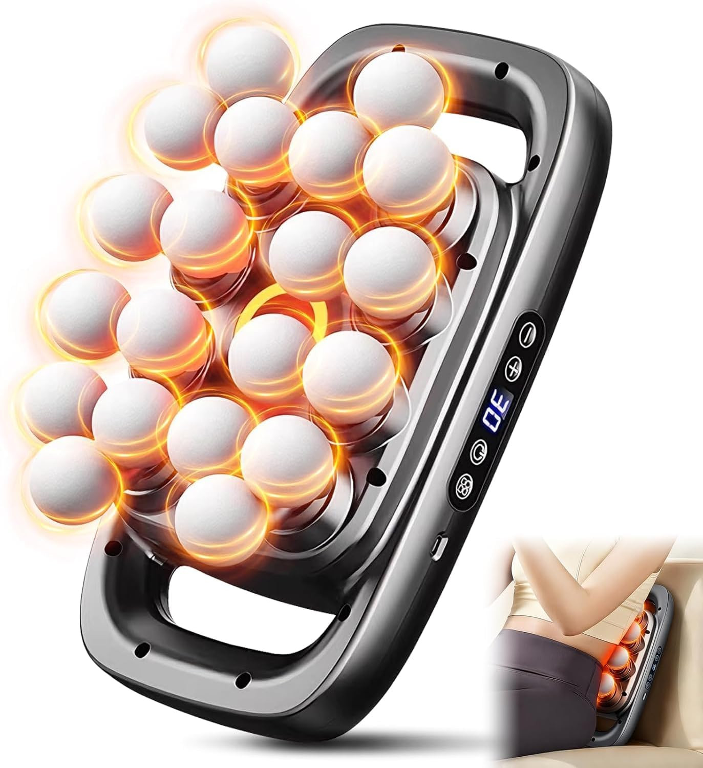 Relief Wave Pro 3, Multi-Head Massager 3.0: 20 Heads, 30 Intensity Levels, Deep