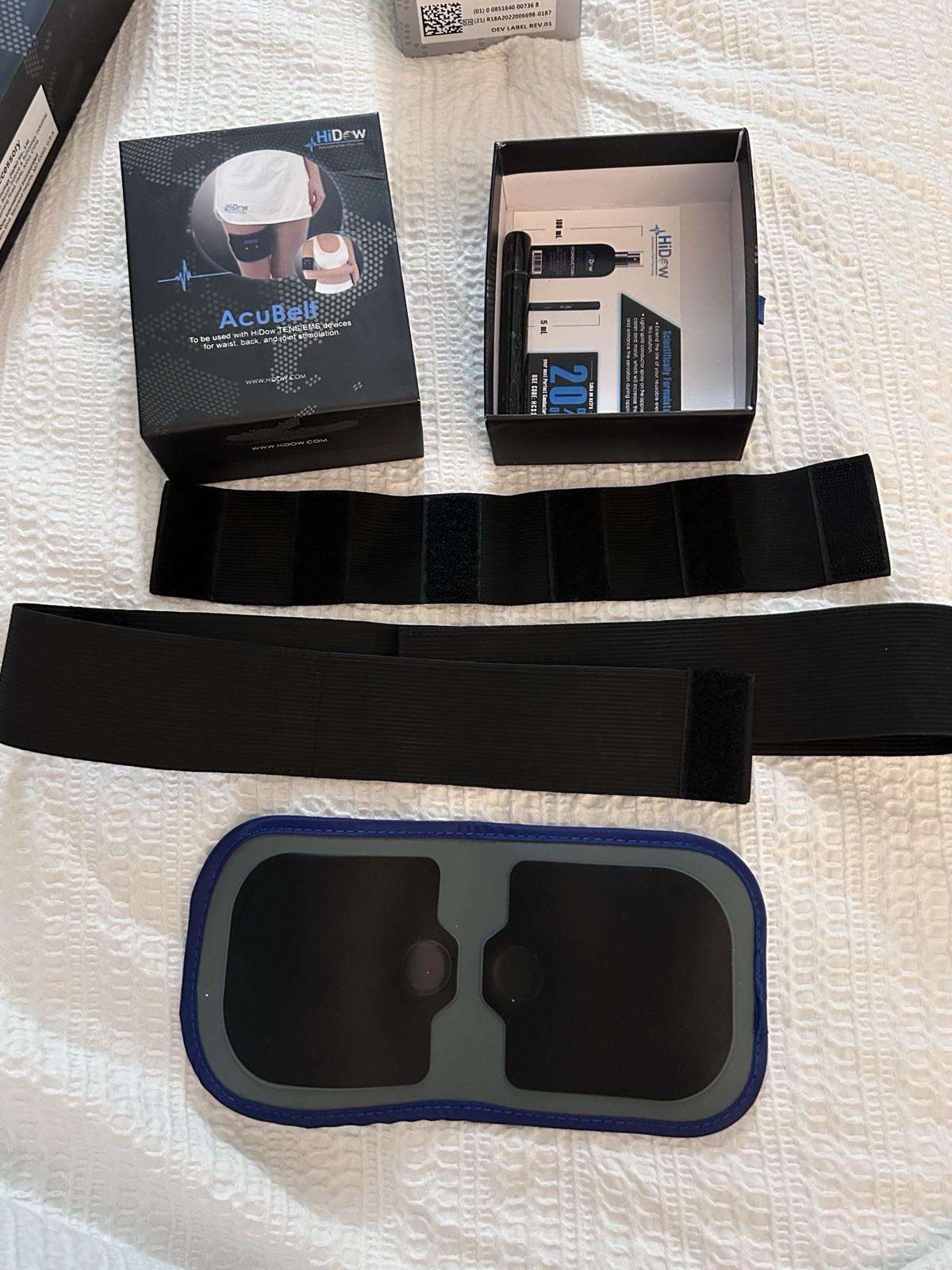 HiDow XPDS 18 + Acubelt + Shoes. TENS EMS For Pain And Muscle Performance