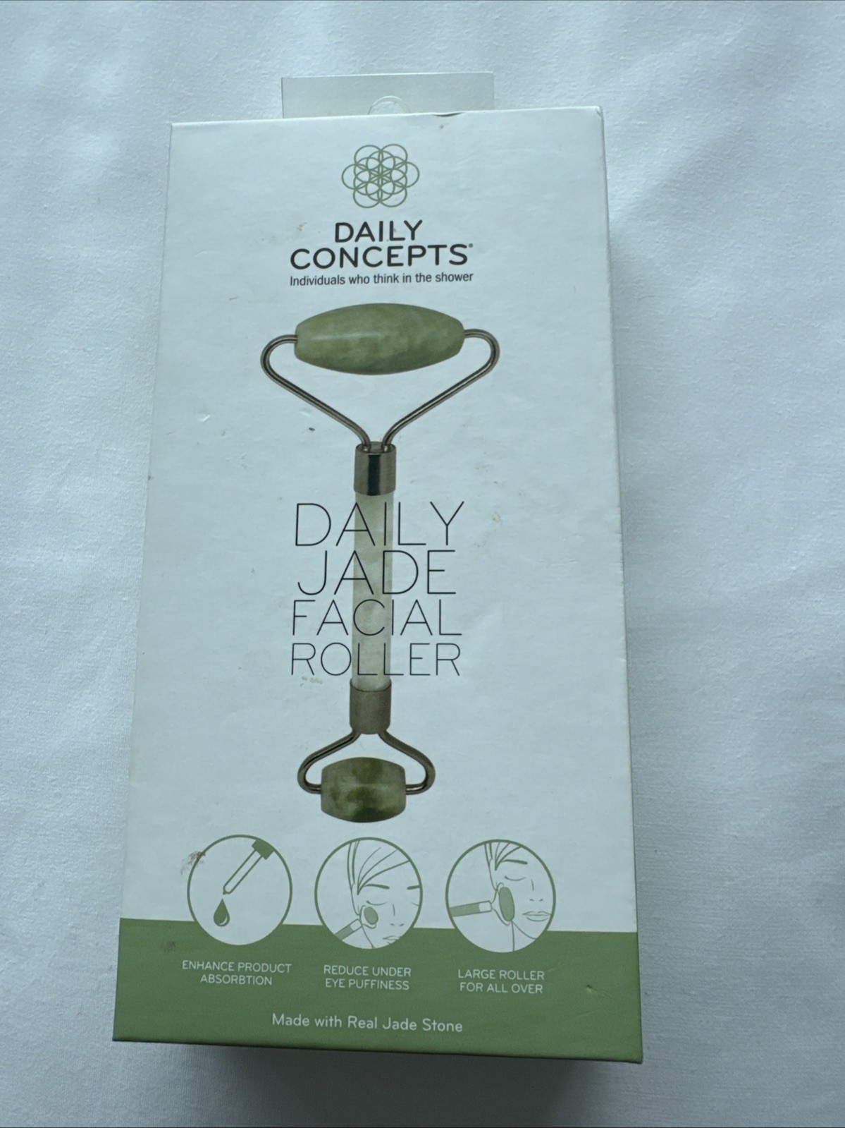 Daily Jade Facial Roller 5.1 Oz by Daily Concepts (Lavamae) Real Jade BRAND NEW