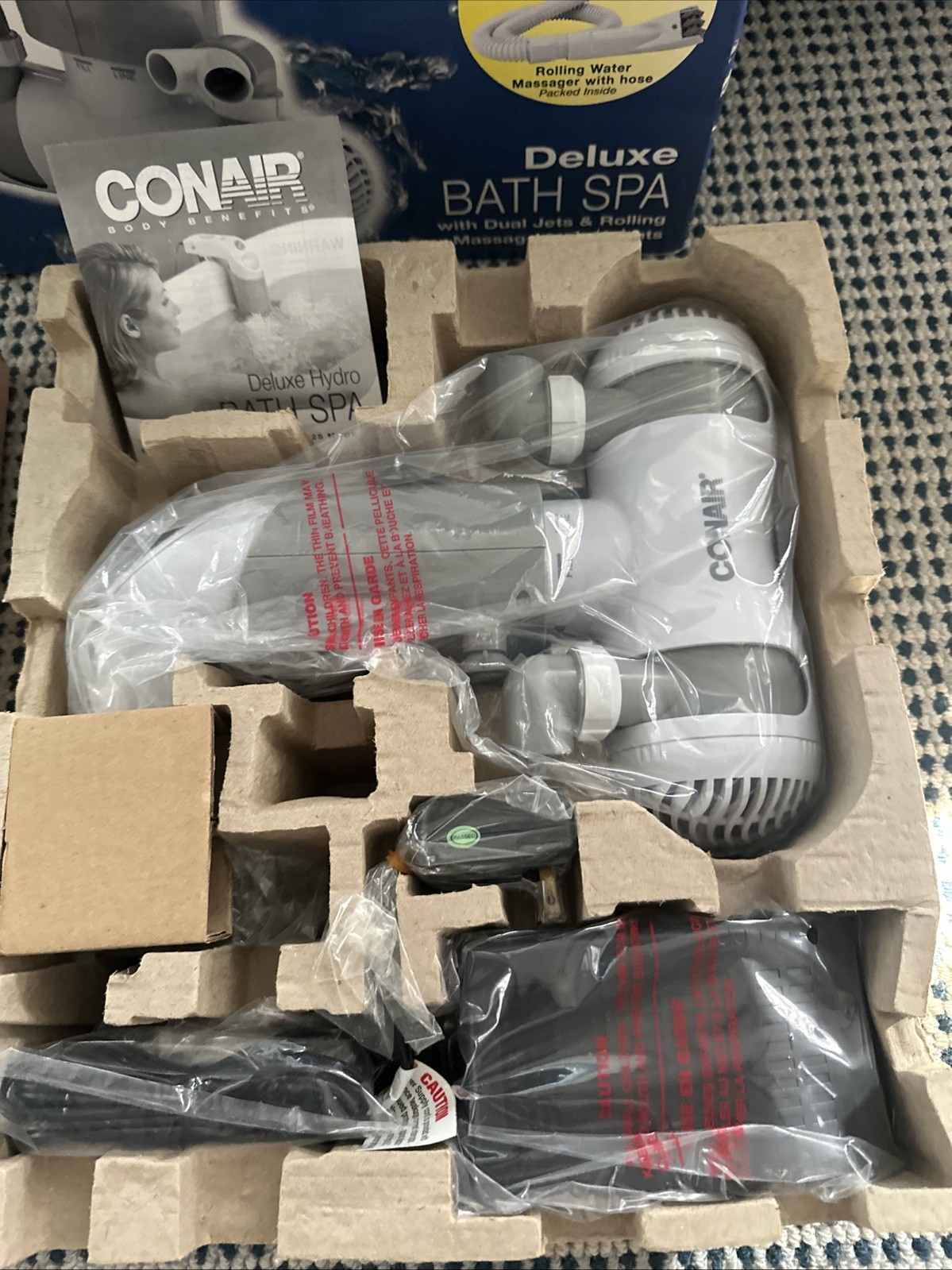 NIB Conair Body Benefits BTS2 Deluxe Dual Hydro Jet Bath SPA Multidirectional
