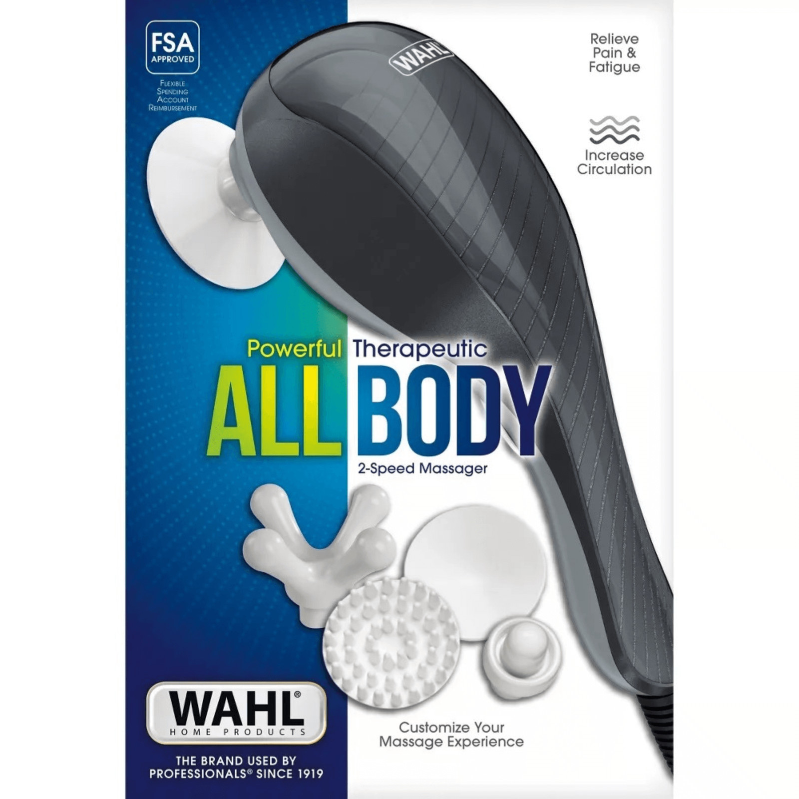 Wahl All-Body Therapeutic Massager, Lightweight for Traveling w Various Speeds