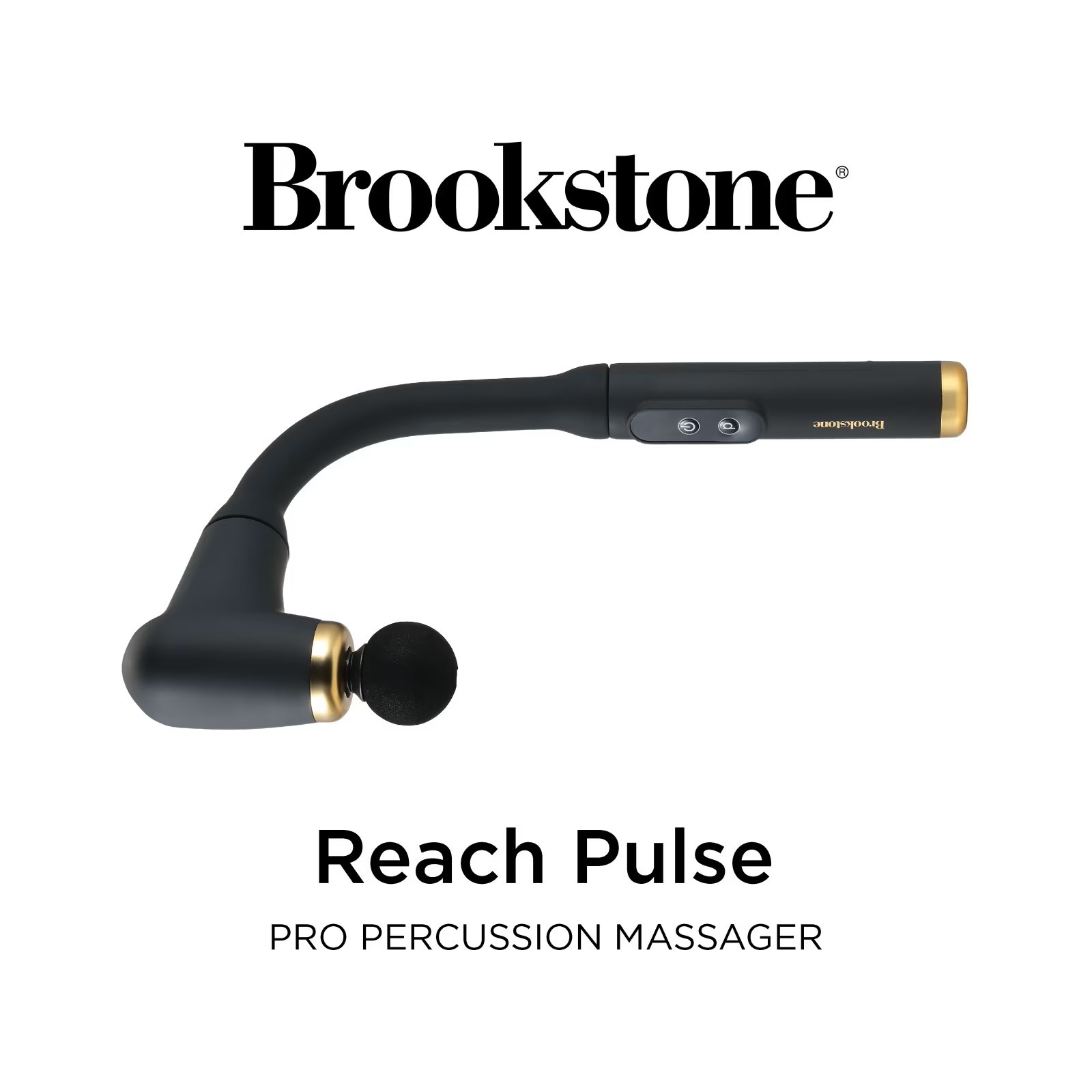 Brookstone BK1402-NOC Reach Pulse Pro Percussion Massage Wand