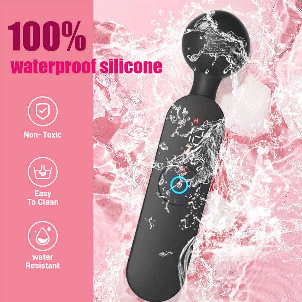 Women’s Wand Massager: 12 Modes, LED Display, USB Rechargeable & Discreet