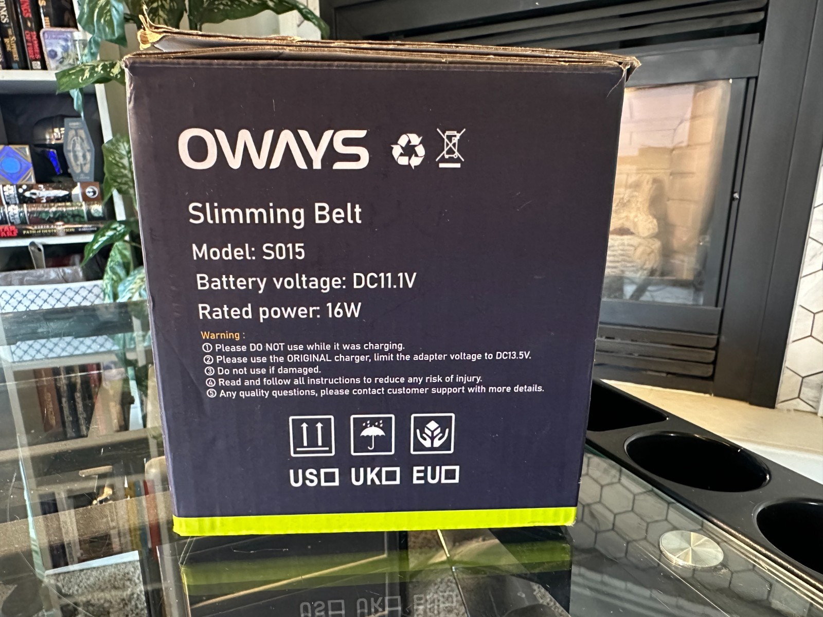 OWAYS Slimming Belt Weight Loss Machine – Adjustable Vibration Massage for Women