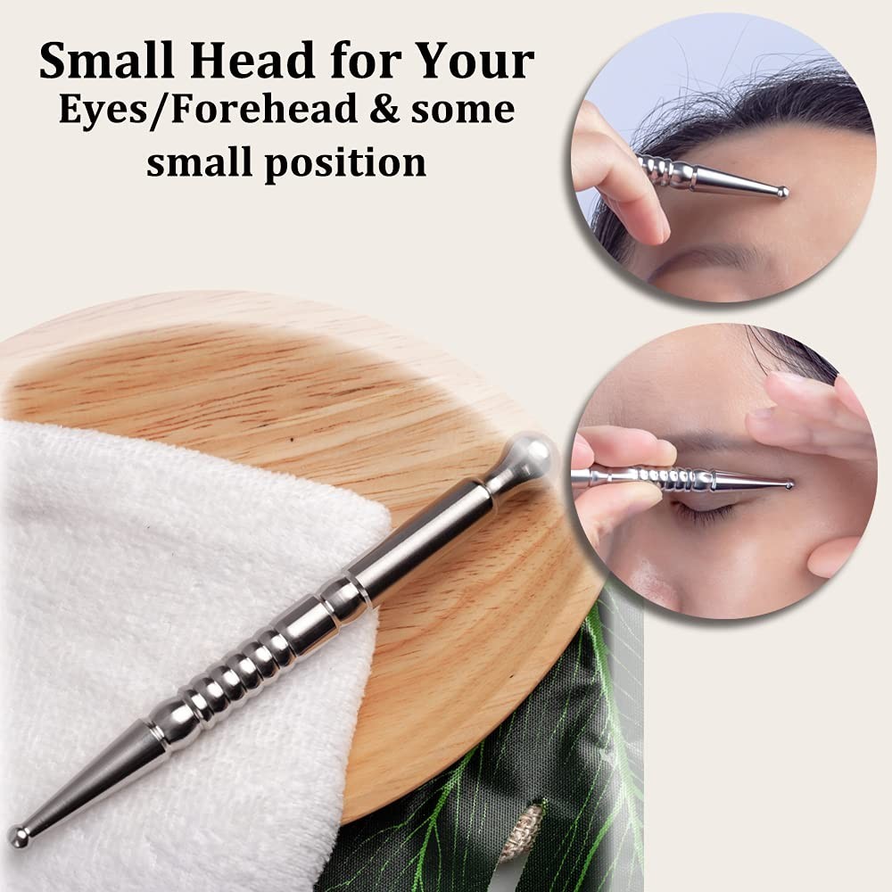 Deep Tissue Massage Tool – Stainless Steel Acupuncture Pen for Pain Relief & Rel